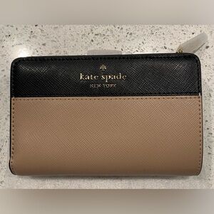 Kate Spade Madison Medium Bifold Wallet in Toasted Hazelnut NWT
